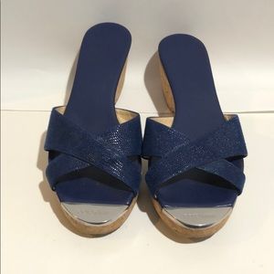 JIMMY CHOO blue wedges size38